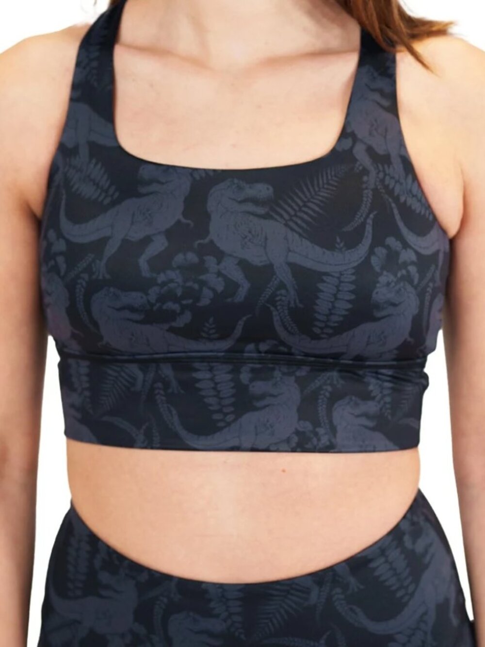 Constantly Varied Gear - Longline Sports Bra - T-Flex Dinosaur Camo - Medium NWT
